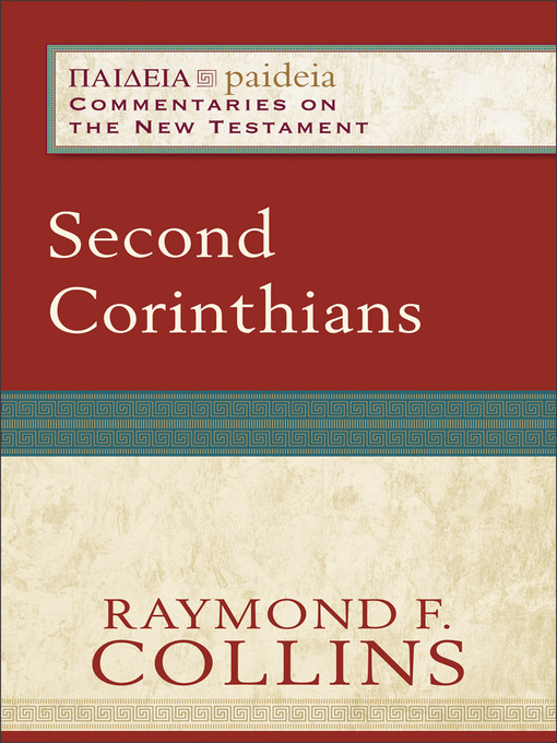 Title details for Second Corinthians by Raymond F. Collins - Available